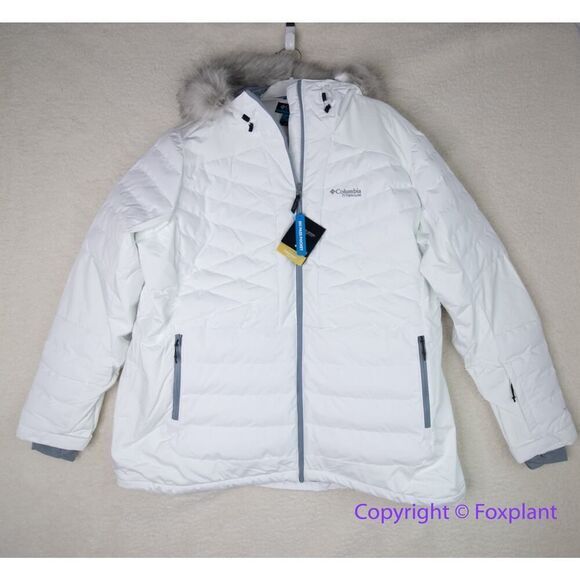 New! Columbia Bird Mountain Insulated Jacket in white Women's, size plus 3X - Picture 5 of 16